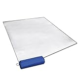 QUXVUIS wasserdichte isolierende Aluminiumfolie Campingmatte für Outdoor Camping Wandern. Aluminiumschaum Schlafmatten für Camping, 1.5X2m