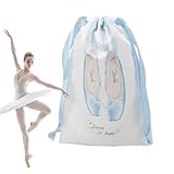 Schuhaufbewahrungstasche – staubdichte spitze Schuhe Aufbewahrungsbeutel | leichte Organizer-Taschen waschbar Satin Ballett-Zubehör für Frauen Tänzer Mädchen, himmelblau, Refer to description, Unisex