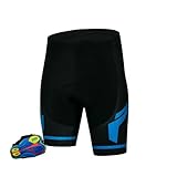WLTYSM Radlerhose für Herren, atmungsaktiv, eng anliegend, Downhill Slope, schnelltrocknend, Mountainbike-Shorts mit 20D-Polsterung, Fahrradhose, D, 56