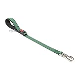 TSPRO Trainingsleine für Hunde, Kurzführer Hund für Große Hunde, mit Starkem Metallverschluss und Gepolstertem Griff, 51 cm Verstellbare Hundeleitband für Spaziergäng (Grün)