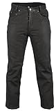 MDM Lederjeans Bikerjeans Western Nubuk Leder schwarz Motorradjeans Hose Lederhose (33)