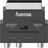 Hama S-Video/Cinch AV Adapter [1x S-Video-Buchse - 3X Cinch-Kupplung] Schwarz