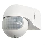 CWOQOCW LED-Bewegungslichtsensor, Bewegungsmelder, LED-geeigneter Bewegungslichtsensor, Infrarot, Wechselstrom, 110–220 V, für den Außenbereich, einstellbarer Erfassungswinkel