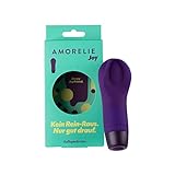 AMORELIE Joy – Auflegevibrator Groove für Frauen | Wasserfest Wiederaufladbar | Lila