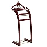 EHVYBDX Herren-Kleiderständer aus Holz, freistehend, Butler-Kleiderbügel, mit Haken und Schuhregal für Flur, Ankleidezimmer