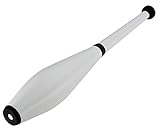 Henrys J00301-012 Jonglierkeule Delphin Short T, Training Jonglage Solo Juggling und Passing, Jonglier Keule für Kinder, Einsteiger, Profi und Wettbewerb, ca. 49 cm, weiß