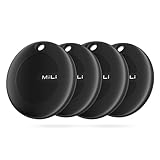 MiLi MiTag Android Smart Tag, Schlüsselfinder KeyFinder kompatibel mit Google Mein Gerät Finden APP (Android NUR), Bluetooth Key Finder für Gepäck/Taschen/Koffer/Brieftasche, 4er Pack