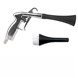 SageFurned Air Blow Autowaschwerkzeug, Hochdruck-Staubgebläse mit 360° drehbarem Anschluss und 2 Düsen für die Innenreinigung, Aluminiumlegierung, kompatibel mit US/EU/JP-Schnittstellen