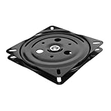 ULTECHNOVO Schwarze Möbel-drehplatte Stark Aus Metall Für Barhocker Bürostuhl Bootssitz Stabile Sitz-drehmechanik Mit Kugellager Für Esszimmer Sofa Und Tv-ständer