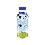 Humana Anfangsmilch Pre trinkfertig, von Geburt an, trinkfertige Säuglingsmilch, zusätzlich zur Muttermilch oder als alleinige Pre Nahrung, Babynahrung mit DHA und nur Laktose, 1 x 470 ml