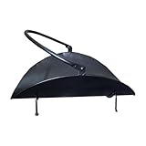 FytStycale Feuerholzregal Holzständer Kaminholzkorb Stapelhalter Eisen Holzträger für Wohnzimmer Terrasse Arbeitszimmer, Schwarz