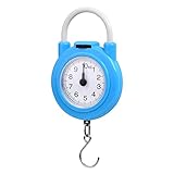 Vicloon Zeigerschnellwaage 10kg,Federzugwaage mit Gepäckhaken,Zeigerschnellwaage für Reisen/Familienleben -Blau