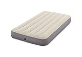 Intex 64101 - Luftmatratze Einzelbett Dura-Beam Single High, Aufblasbare Matratze mit Ventil, Geeignet für 1 Person, PVC, Mehrfarbig, 99x191x25 cm