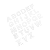 FONDOTIN 1Satz Alphabet Vorlagen DIY Buchstabenschablonen für Handarbeiten Wiederverwendbare Acrylschablonen mit Präzisen Schnittmustern für Kunsthandwerk