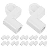 KONTONTY 24 Stück 24 Stück Fliegengitterclips 3/8 aus Kunststoff mit Schrauben Universelle Fensterrahmenbefestigung für Fliegengitter und Winterfenster Sturmschutzpaneele