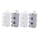 SEWACC 4 Stück Saugnapf Duschhalter Dusch Organizer Saugnapf Vakuum Haushalts Duschadapter Silikon Duschschlauchhalter Saugnapf Duschkopfhalter Halter Universal Dusch Kieselgel