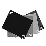 Axer Kunststoff Schneidebrett Set - 4x Küchen Schneidebrett Kunststoff Groß - Flexible Schneidebretter Spülmaschinenfest - Cutting Board Set - Frühstücksbrettchen Spülmaschinenfest
