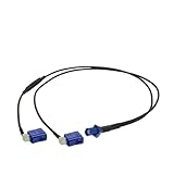 Fakra C Stecker auf doppelter Fakra C Winkel Y Typ Splitter mit Diode Rg174 Garage GPS Antennenverlängerungskabel (Farbe : Fakra C M bis 2C F90, Größe : 0,3 m)