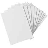 CB Home & Style 10er Pack Malpappe Malkarton Leinwandkarton vorgrundiert Baumwolle weiß (Weiß - 24x30cm)