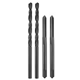 QUARKZMAN Gewindebohrer Set, 2 Stück 8 40 UN Gerade Nut Gewindeschneidbohrer & 2 Stück 3,5 mm Spiralbohrer, Schwarzoxid HSS 6542 Maschinengewindebohrer Set