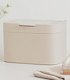 KAZAI. Bio-Mülleimer 'Elin' | 4,5L Kompost-Eimer mit Kohlefilter | Geruchsdicht, Spülmaschinenfest, inkl. Innenbehälter | Biomüll-Behälter für die Küche | Taupe