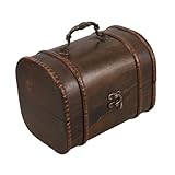 HOLIDYOYO Vintage Aufbewahrungsbox schmuck aufbewahrungsbox vintage schmuckkästchen klein Vintage Lagerung holzkiste Schmuckschatzkoffer Aufbewahrungsbehälter für Schmuck hölzern Coffee