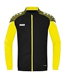 JAKO Herren Polyesterjacke Performance, Schwarz/Soft Yellow, L