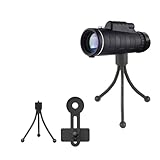 Spektiv 60x40 Monokular-Teleskop, Leistungsstarkes Fernrohr for Erwachsene, Handteleskop Mit Stativ for Vogelbeobachtung, Jagd, Camping Oculaire Puissant Et Grossissement