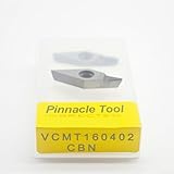 Yhenlovtt Vcmt1604/1103 Pcd CBN Dreheinsatz für CNC-Drehmaschine mit Top-Verschleißfestigkeit und Wärmeleitfähigkeit für Nonfer (VCMT160402 CBN), 2 Stück
