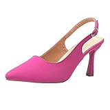 Damen Pumps Absatzschuhe Spitze Geschlossener Elegant Sandalen Spangenpump mit Absatz High Heels Sommerschuhe Stöckelschuhe Perfekt Für Hochzeiten Und Partys Slingback Sandaletten