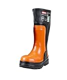 Oregon Yukon Kettensägen-Schnittschutz-Gummustiefel aus Naturkautschuk, mit Stahlkappen (Größe 43)