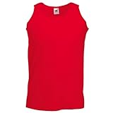 Fruit of the Loom Herren Tank Top Valueweight Athletic Vest 61-098-0 Red XL