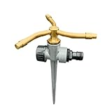 Gartenregner - 3-armiger Rasensprenger | 360 Grad drehbarer Hofregner | witterungsbeständige Gartenbewässerung für Rasen, Garten, Bauernhof, Gewächshaus, Landschaftsbau, Terrasse