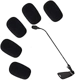 Ersatz-Mikrofon-Schwamm, Windschutz, Schaumstoffabdeckung für Mikrofon-Windschutz für Shure CVG18-B/C Schwanenhalskondensatormikrofon-Zubehör, 5 Stück
