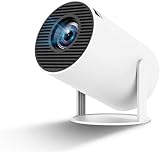 KEPEAK Mini Beamer 4K Projektor Full HD 1080P Outdoor Portable Projector Unterstützung 180 Rotation/Auto Keystone/Wifi6/BT5.0, Smart Kurzdistanz Beamer Handy for Home Cinema, Phone & Laptop