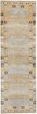 Nain Trading Gabbeh Loribaft 80x255 Handgeknüpft Moderner Orientteppich Flur Teppich Indien