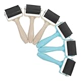 Ipetboom 6 Stück Teiliges Printmaking Roller für DIY Kunst Stamping Werkzeug Ergonomischer Griff Vielseitig für Tinte Farbe Kleber Gleichmäßiges Auftragen für Blockdruck und Prägung
