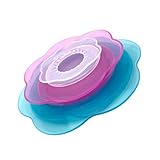 ZYMIADOU Silikon-Stretch-Abdeckungen, wiederverwendbare Deckel für Lebensmittelbehälter, universal, passend für Mikrowelle und Spülmaschine, wiederverwendbare Silikon-Schüsseldeckel