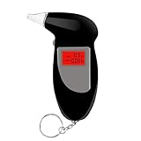Alkoholtester Polizeigenau, Professioneller tragbarer Alkoholtester mit 30 Mundstücke, Promilletester für Privaten Professionellen Gebrauch zu Hause