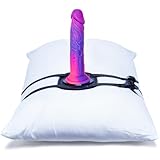 PU-Saugfuß-Dildo-Halter, verstellbarer Leder-Sexgurt zur Befestigung an Kissen oder Möbeln, Sexschaukel, Sexstuhl, Dildo-Halter, Dildo-Maschine, Erwachsenen-Sexspielzeug mit Saugfuß-Dildo und Sockel