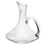 Sosoport 1Stück Dekanter für Rotwein mit Griff Transparente Weinkaraffe zum Belüften und Servieren für und Abendessen