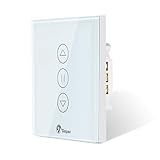【3rd Generation Schaltbar LED】 Rolladen Zeitschaltuhr - Teepao Jalousien Schalter WiFi Kompatibel Mit Alexa Echo Und Google Assistant, Rolladenuhr Uhr Schalter Für Rolladenmotor Rolladenantrieb