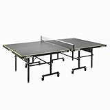 JOOLA Tischtennisplatte Inside J18 Tischtennistisch Indoor klappbares Untergestell – Schneller Aufbau Inklusive Netz, Grau, 274 x 152,5 x 76 CM