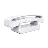 ALCATEL ePure Iconic - Schnurloses Festnetztelefon DECT - Vintage-Design - Großes, hochauflösendes Grafikdisplay - Freisprechfunktion - Anrufblockierungsfunktion - Weiß