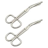 WMUVAZA Verbandschere Edelstahl rostfrei, 2 Stück Professionelle Verbandschere aus chirurgischem Edelstahl, Stoma Schere aus rostfreiem Edelstahl zum Zuschneiden der Stomaversorgung