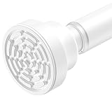 AIZESI Klemmstange Vorhangstange ohne Bohren 116-198CM,Teleskopstange Duschstange ohne Bohren Geeignet für Badezimmer, Fenster, Kleiderschrank,1 Stück Weiß (Durchmesser 22mm) Shower Rod