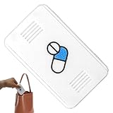 Pill Organizer,Tragbarer Behälter für Nahrungsergänzungsmittel | Wasserdichter Pillenorganizer für Senioren Flugzeug Kreuzfahrt Wohnheim Nacht Krankenhaus tägliches Reisen Camping Auto