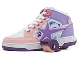 BREEZY ROLLERS Schuhe mit Rollen für Kinder I Rollschuhe-Sneaker Kids I Von Kinder Straßen-Schuhen zu Rollschuh in wenigen Sek. I Patentiertes Klick-System I Turnschuhe mit Rollen für Mädchen & Jungen