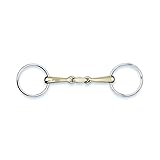 Stübben Gebiss 2224 Unterlegtrense/Wassertrense doppelt gebrochen - 14,5 cm - 14 mm - Sweet Copper