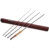 Redington Fliegenfischrute 490-4, Klassische Forellenrute mit Schlauch, 4 Stück, 4 WT, 2,9 m